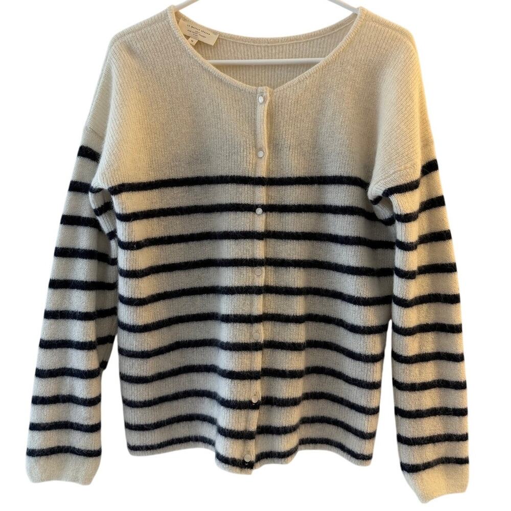 La Maille Sezane Women's M Cardigan Mohair Alpaca Paris Rue Saint Fiacre NWOT